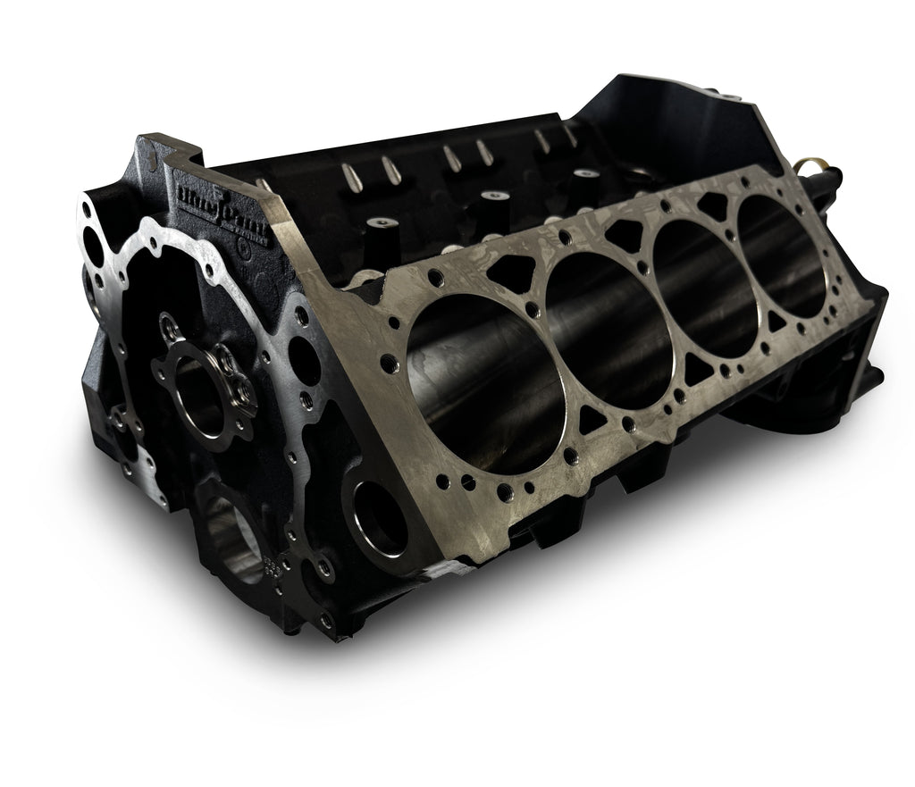 BluePrint Engines Bare Block - 454 c.i. - SBC, 2PC, SIAM, 9.025 x 4.000, 350MAIN, CAST MC
