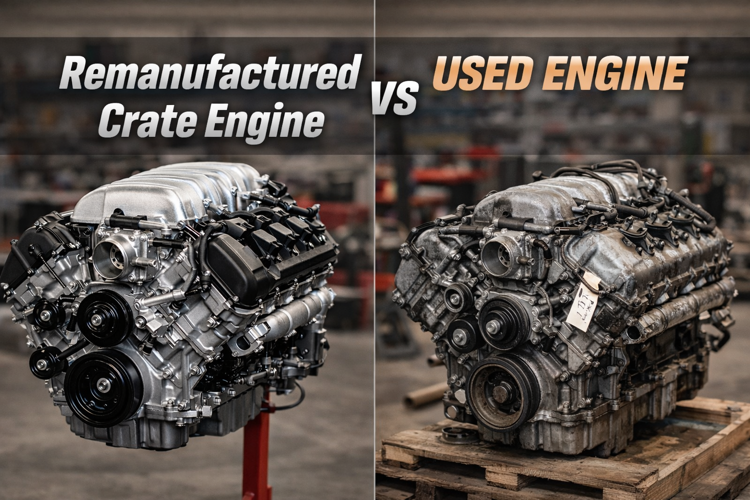 remanufactured crate engine vs used engine