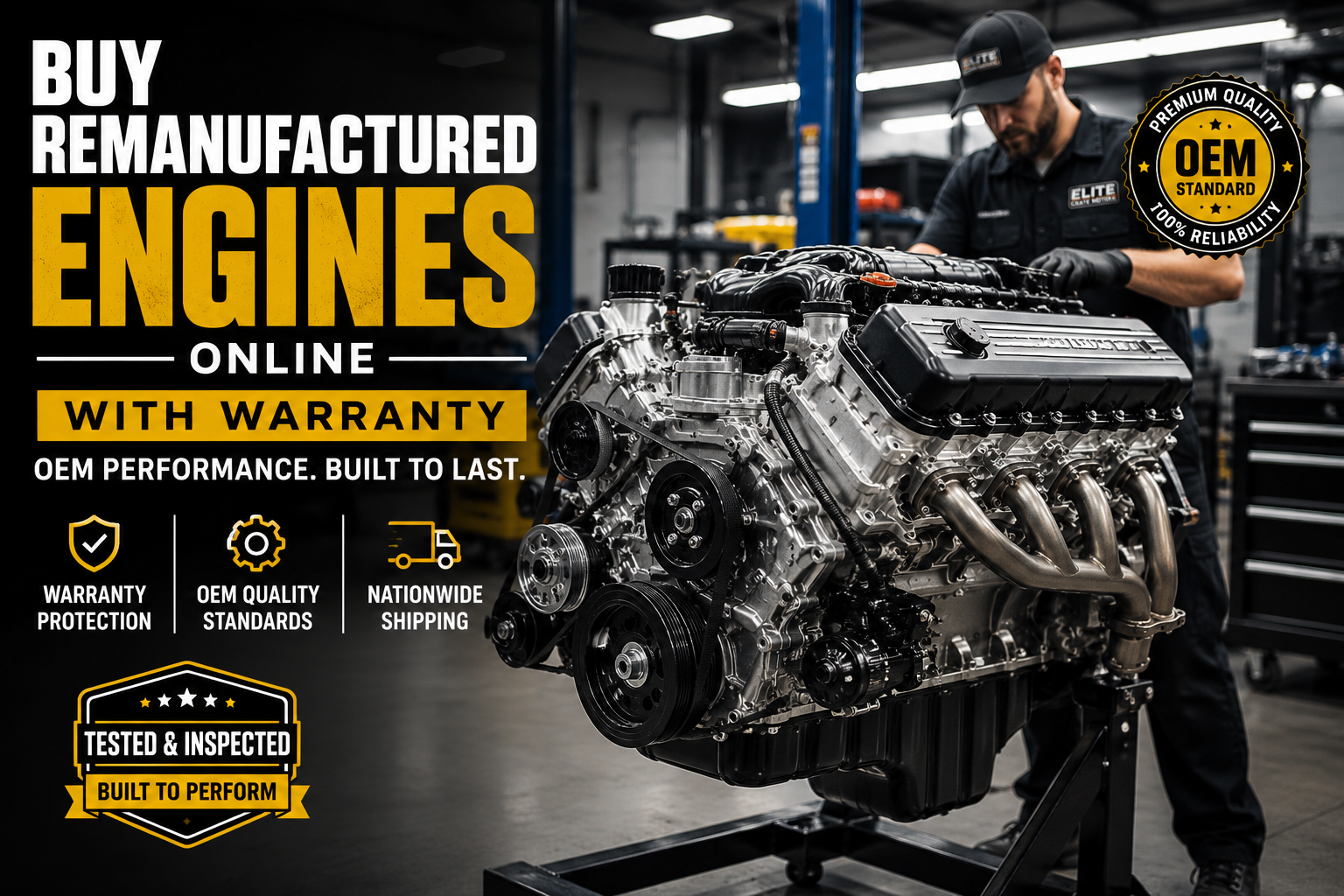 tested remanufactured engines ready to install
