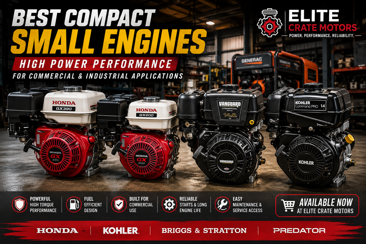 compact small engines for sale high power