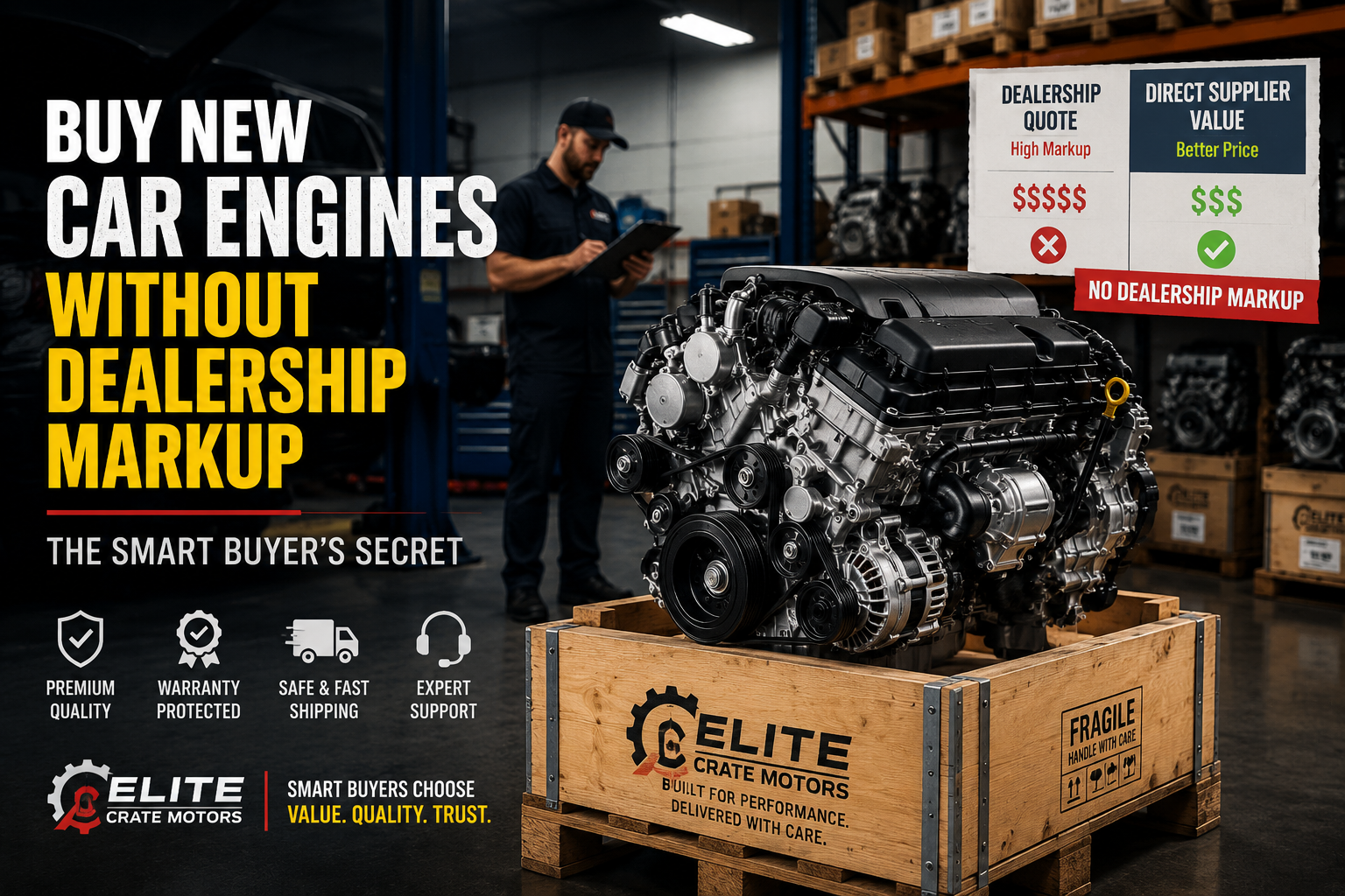 buy new car engines without dealership markup