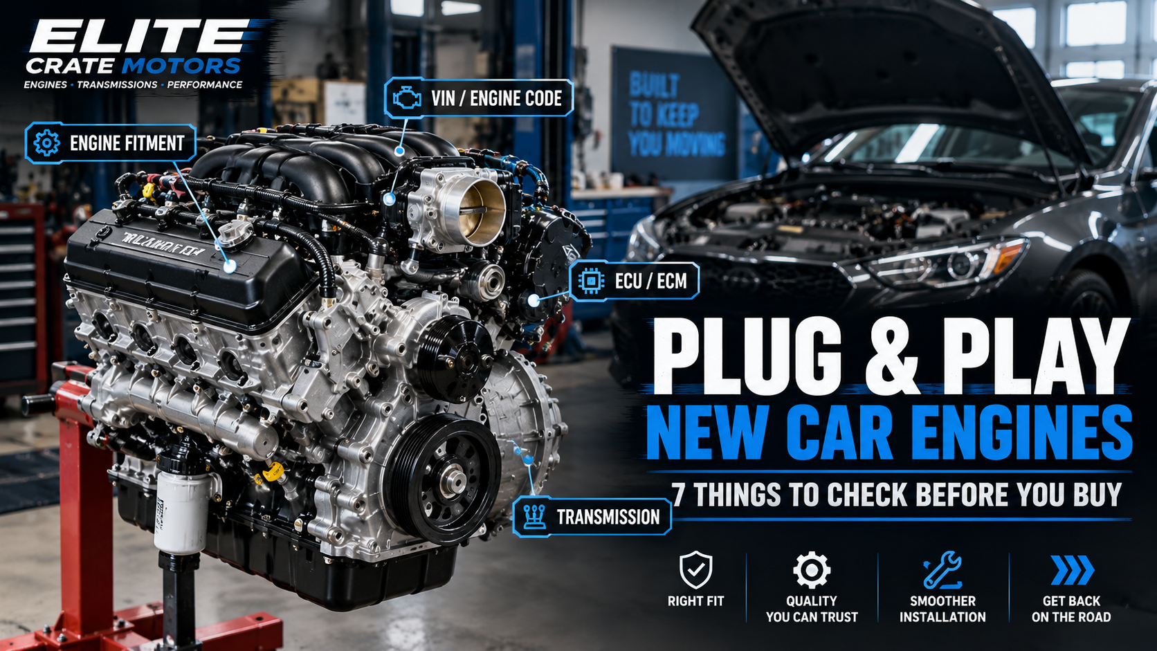 plug and play new car engines for sale