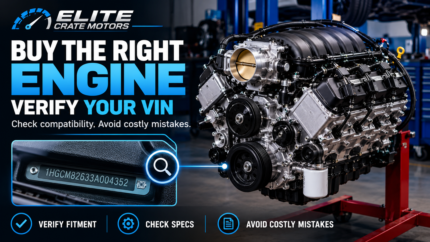 buy engine using vin number matching